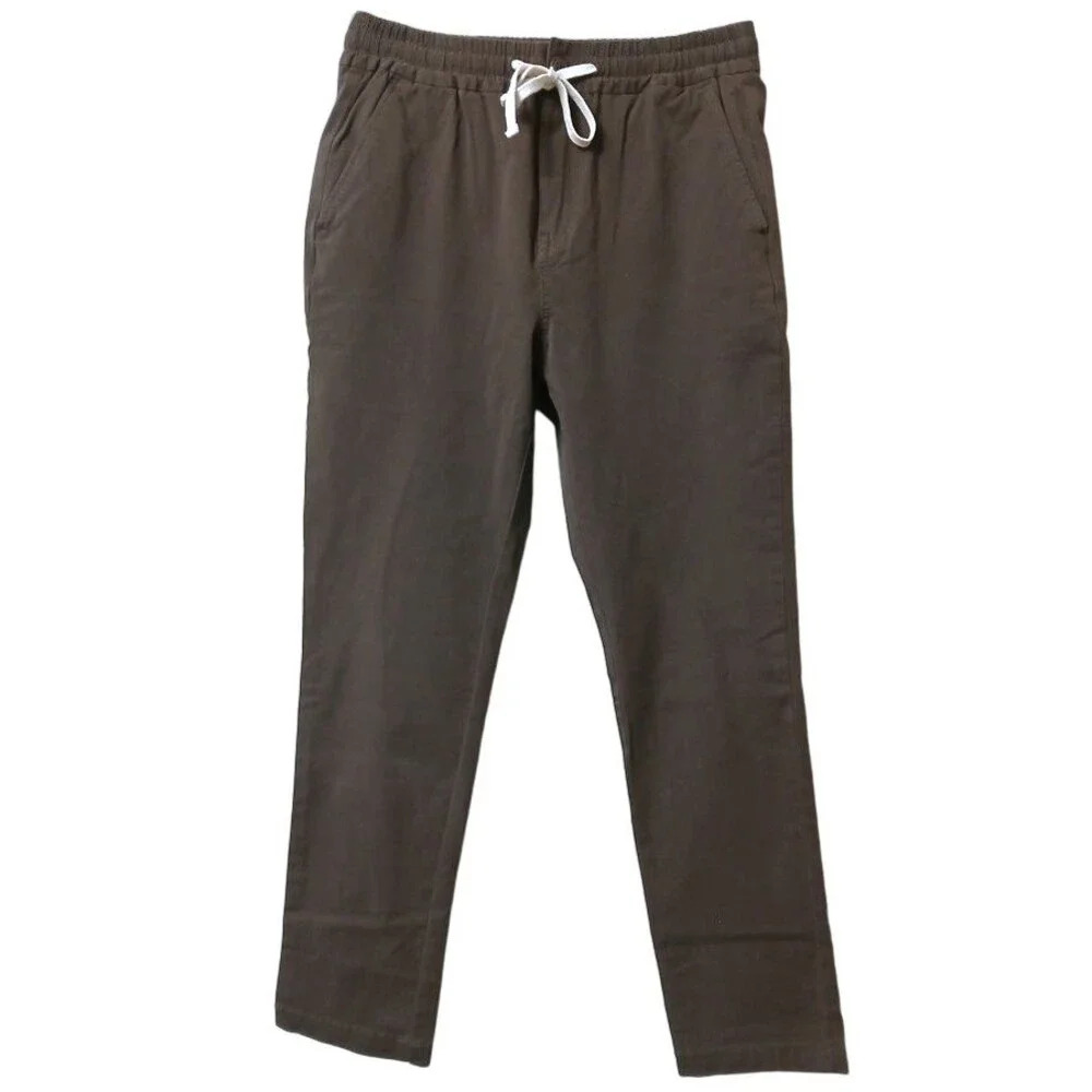 J.Crew Dock Pant Mens Small Abrasion-Resistant Cordura Slim Tapper Leg Brown NEW